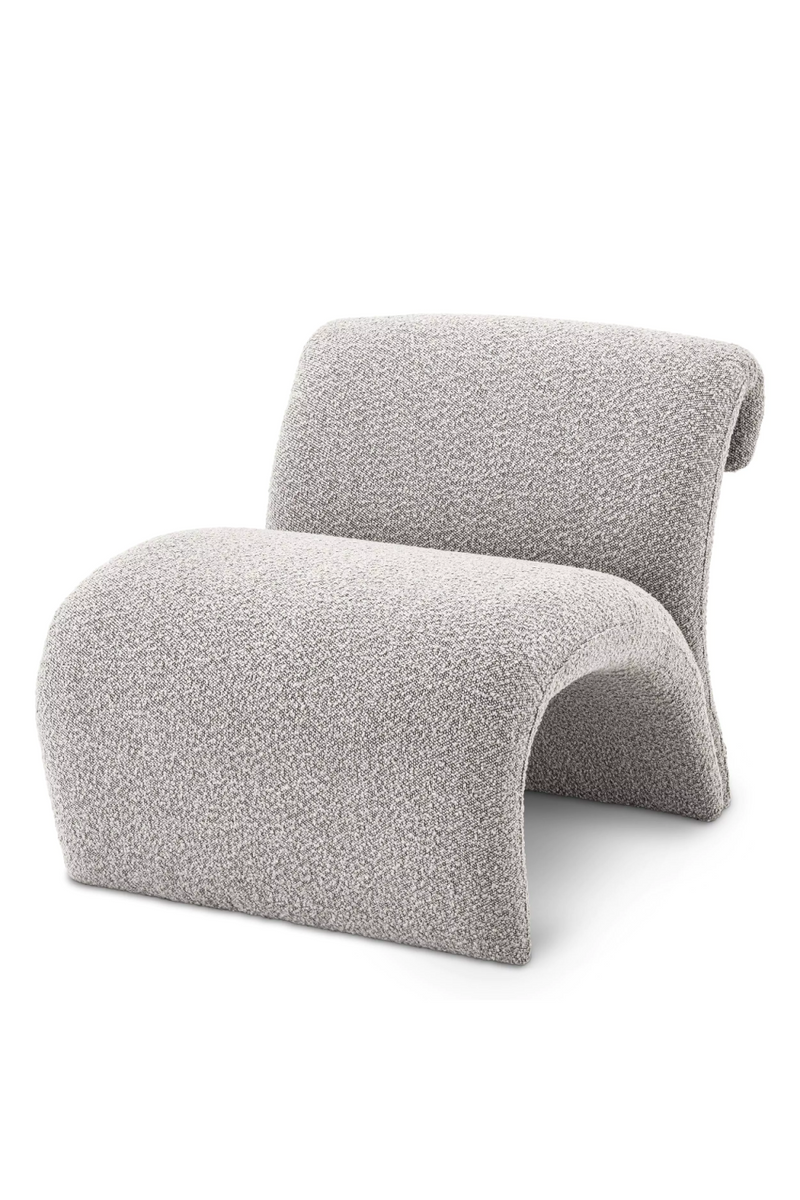 Fauteuil bouclé gris | Eichholtz Vignola | Meubleluxe.fr