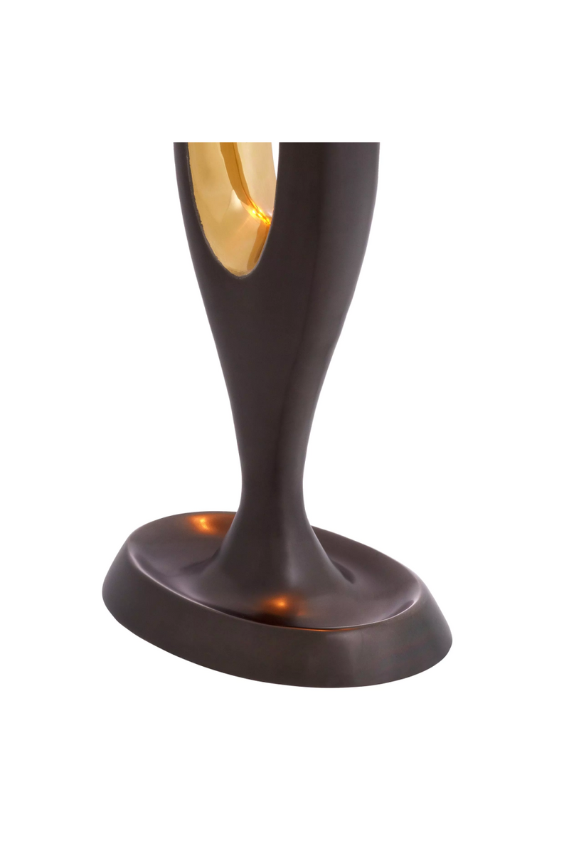 Lampe de table en bronze et laiton brossé | Eichholtz Gianfranco | Meubleluxe.fr