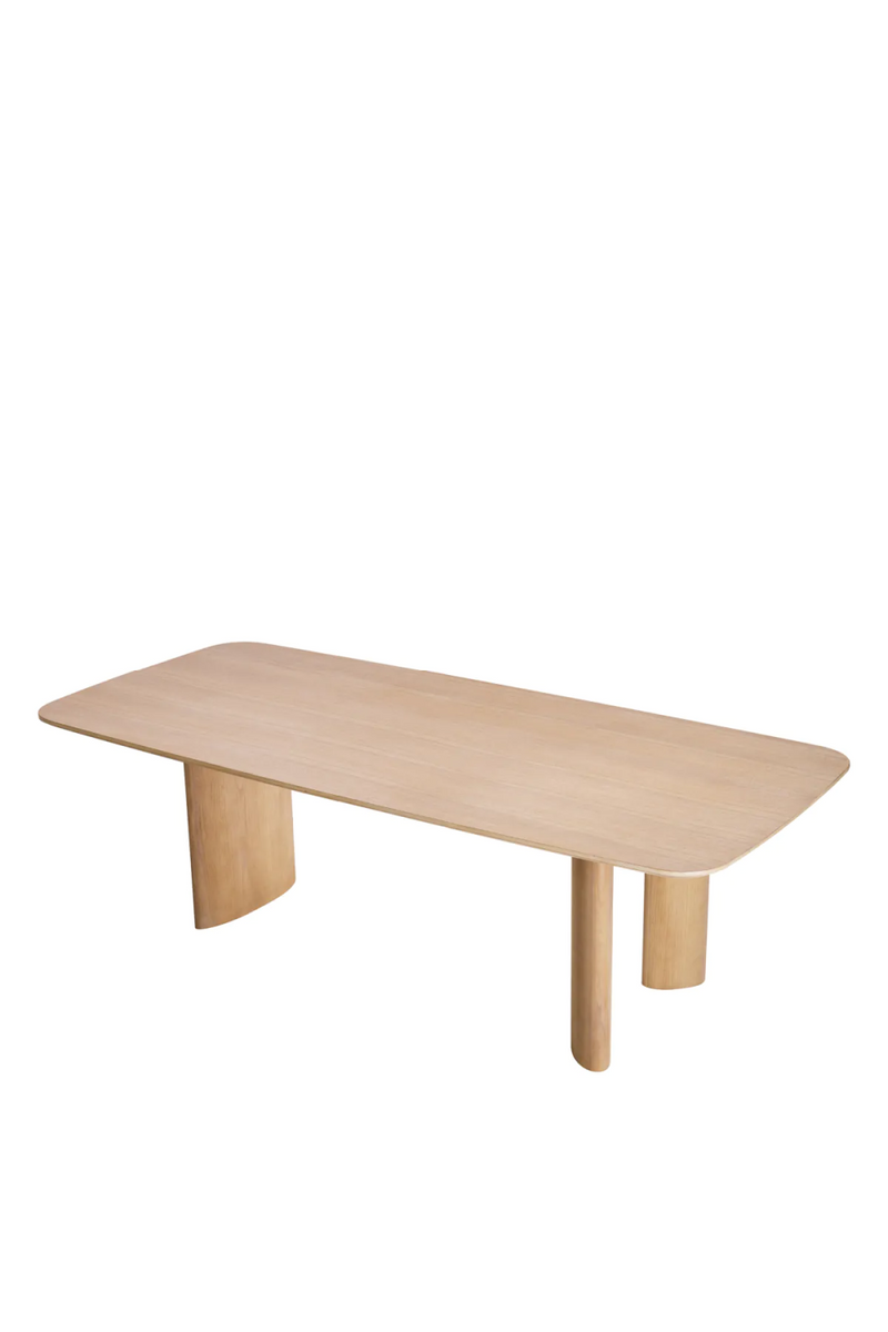 Table de salle à manger en chêne naturel | Eichholtz Harmonie S | Meubleluxe.fr