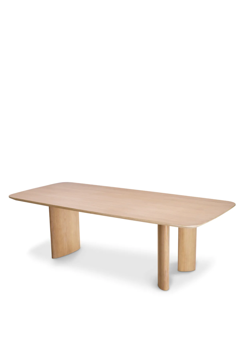 Table de salle à manger en chêne naturel | Eichholtz Harmonie S | Meubleluxe.fr