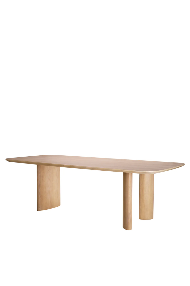 Table de salle à manger en chêne naturel | Eichholtz Harmonie S | Meubleluxe.fr