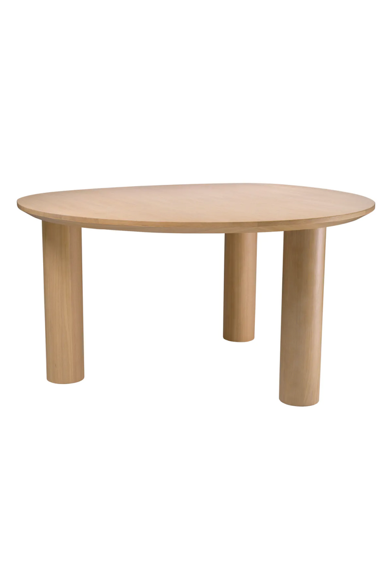 Table de salle à manger en chêne naturel | Eichholtz Lombardo | Meubleluxe.fr