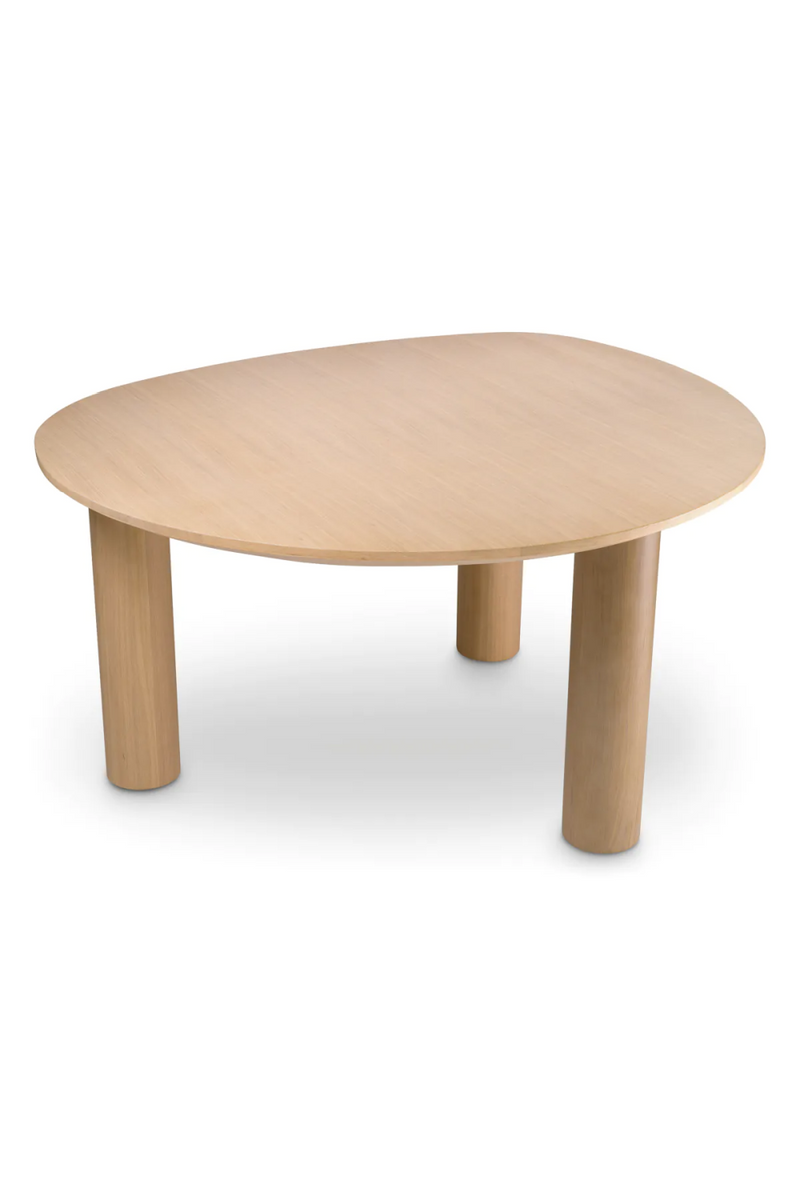 Table de salle à manger en chêne naturel | Eichholtz Lombardo | Meubleluxe.fr