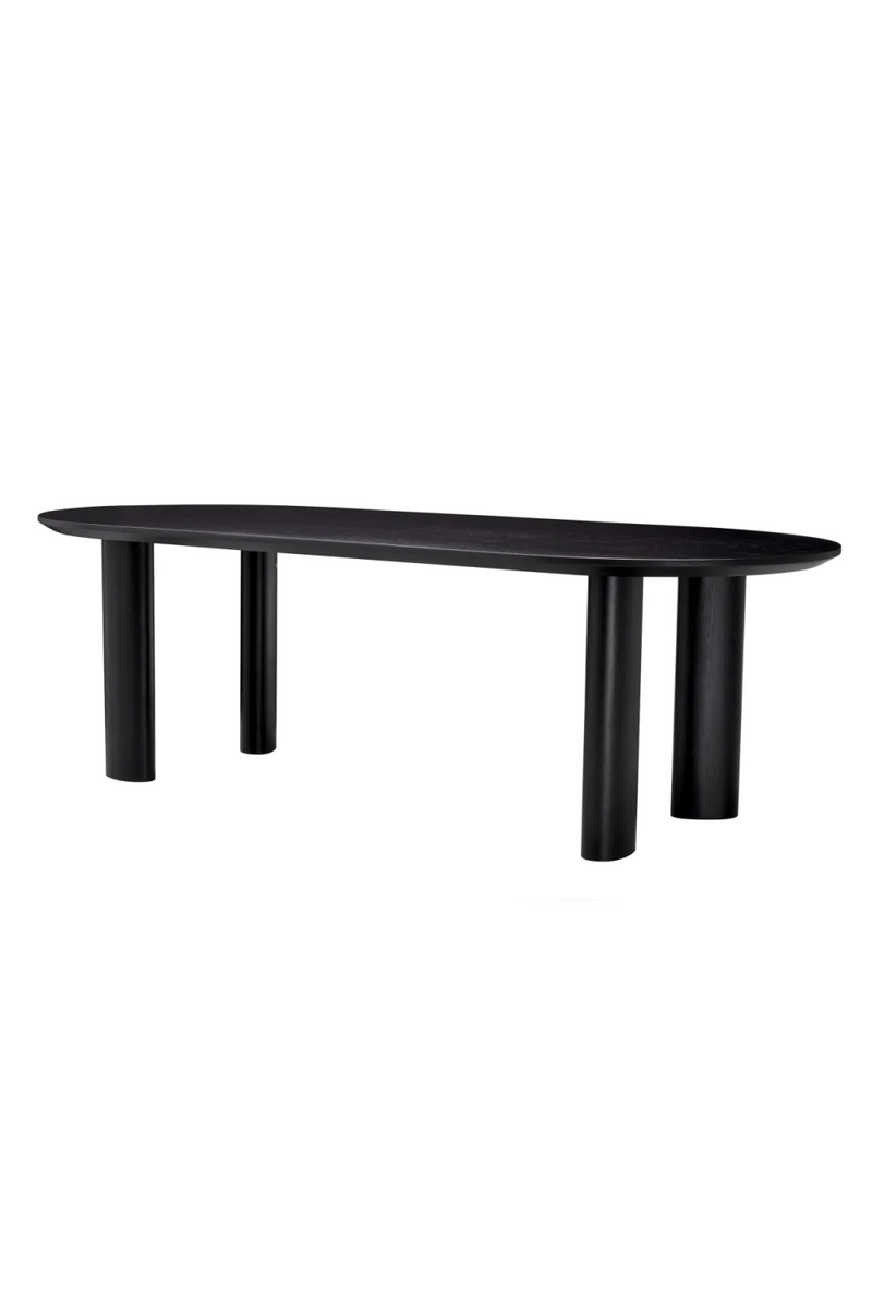 Table de salle à manger en bois noir | Eichholtz Mogador S | Meubleluxe.fr