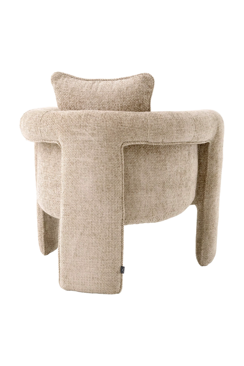 Fauteuil en Lyssa sable | Eichholtz Toto | Meubleluxe.fr