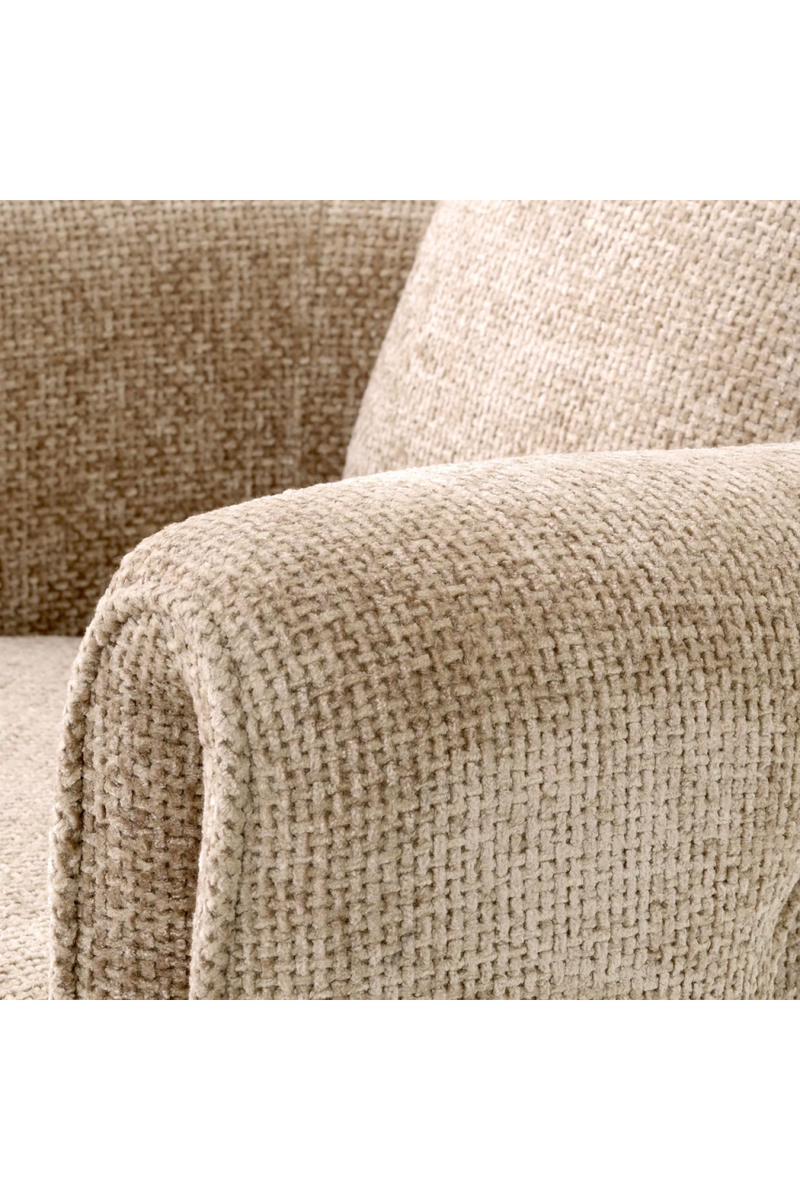 Fauteuil en Lyssa sable | Eichholtz Toto | Meubleluxe.fr