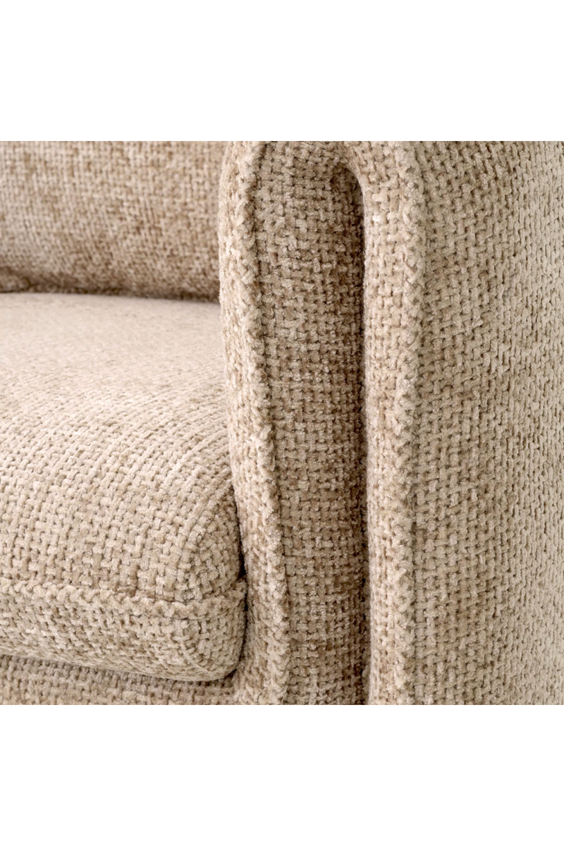 Fauteuil en Lyssa sable | Eichholtz Toto | Meubleluxe.fr