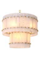 Lustre en albâtre et laiton vieilli | Eichholtz Ruby S | Meubleluxe.fr