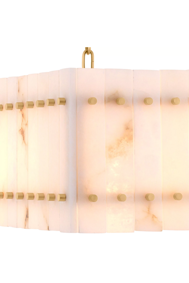 Lustre rectangulaire en albâtre | Eichholtz Ruby | Meubleluxe.fr