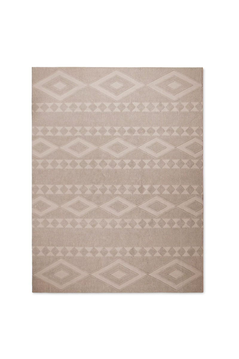 Tapis d'extérieur beige en PET recyclé 300 x 400 cm | Eichholtz Romari | Meubleluxe.fr