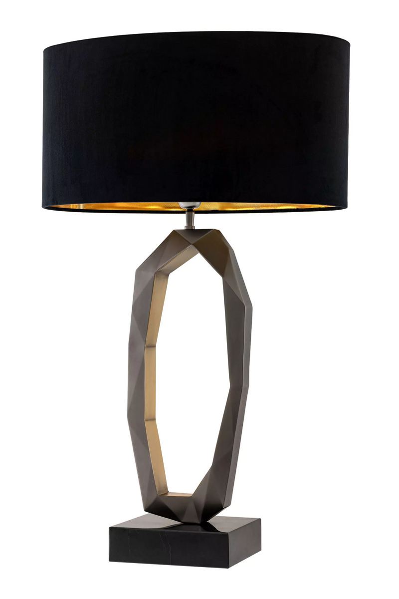 Lampe de table en laiton vieilli et bronze | Eichholtz Santos | Meubleluxe.fr