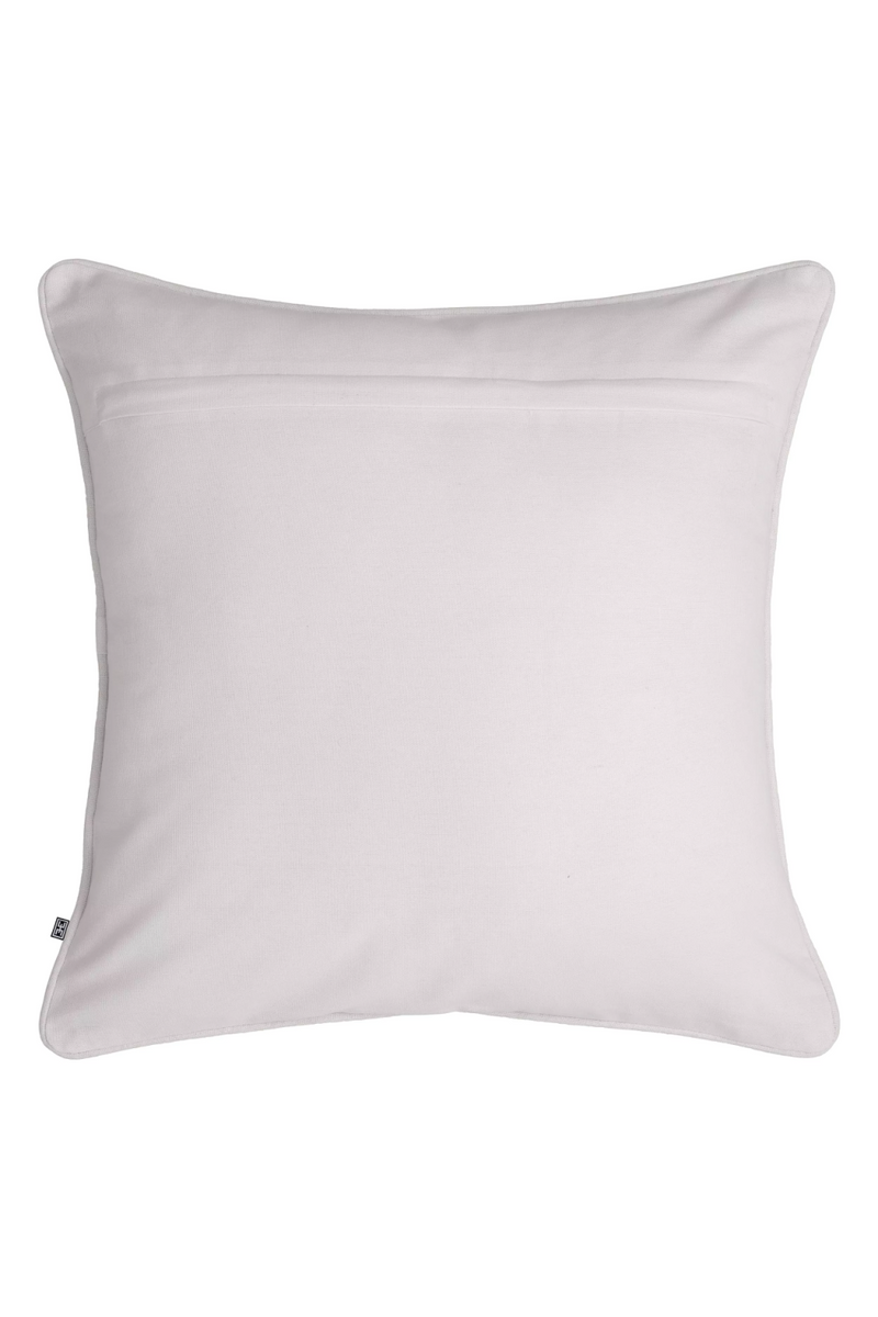 Coussin carré bleu et blanc 100% coton | Eichholtz Ribeira | Meubleluxe.fr