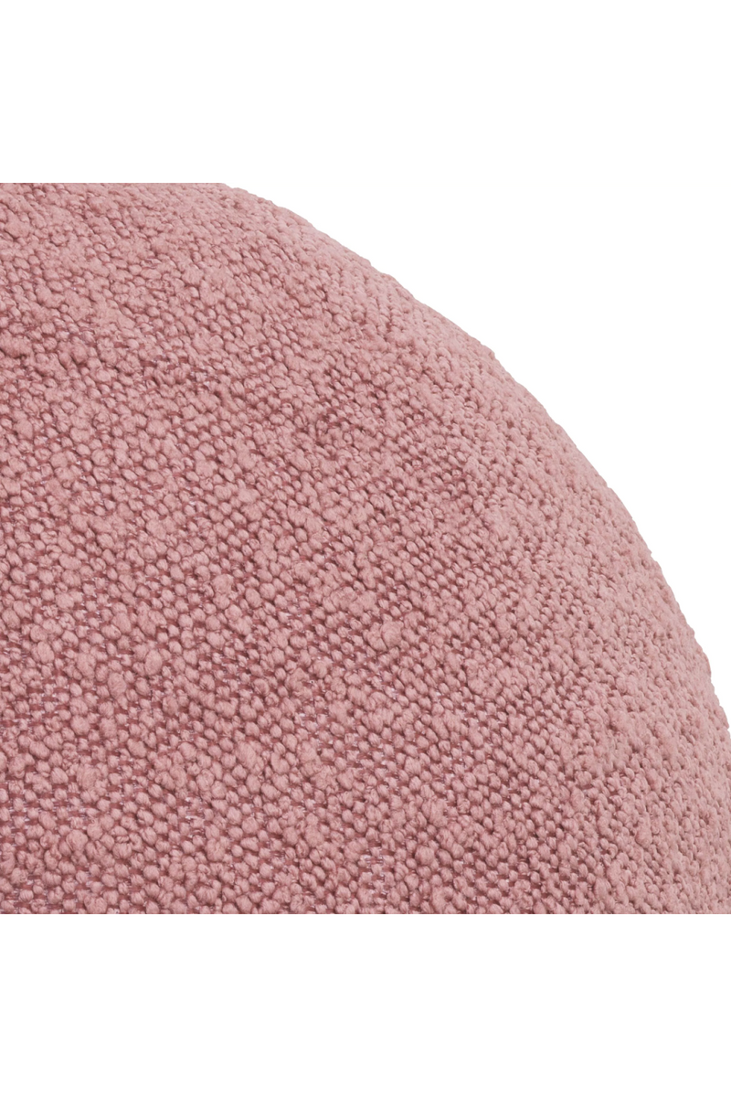 Coussin rond bouclé rose | Eichholtz Palla L | Meubleluxe.fr