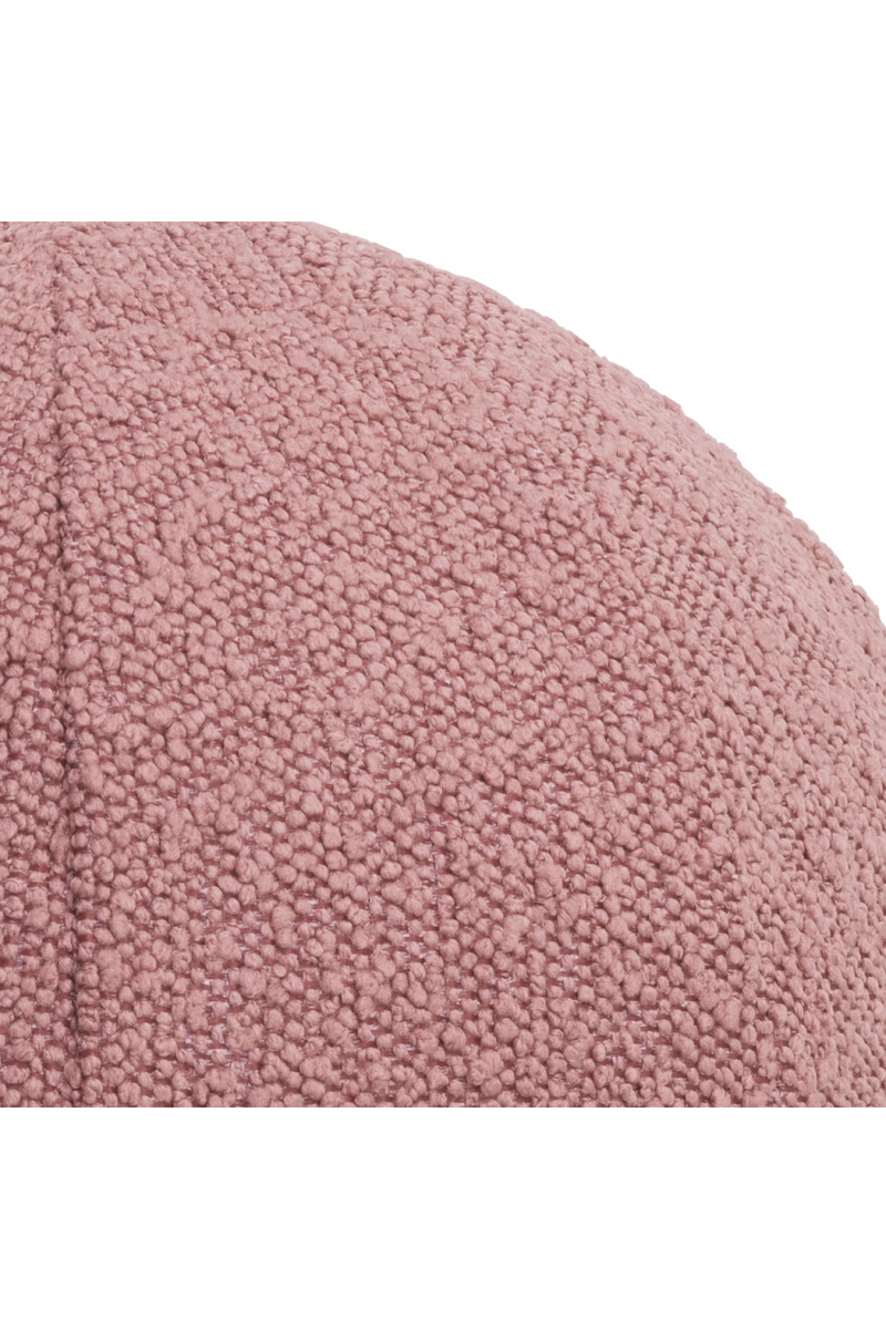 Coussin rond bouclé rose | Eichholtz Palla S | Meubleluxe.fr