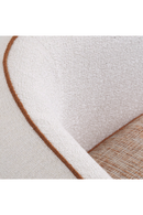 Fauteuil bouclé crème (droit) | Eichholtz San Marino | Meubleluxe.fr