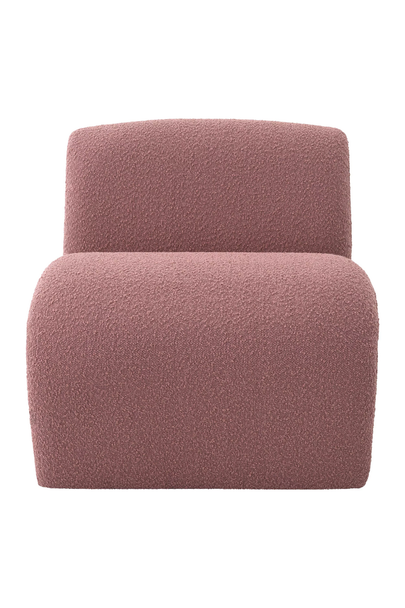 Fauteuil bouclé rose | Eichholtz Vignola | Meubleluxe.fr