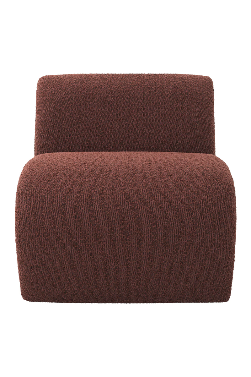 Fauteuil bouclé rouge | Eichholtz Vignola | Meubleluxe.fr