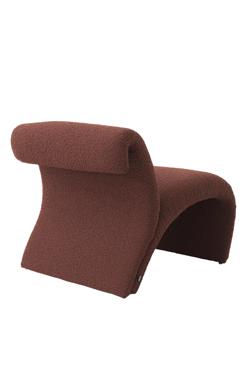 Fauteuil bouclé rouge | Eichholtz Vignola | Meubleluxe.fr