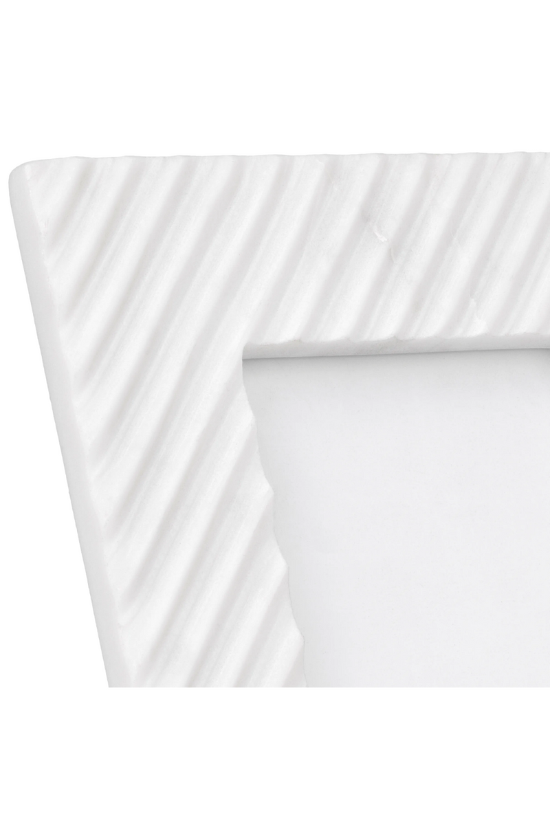Cadre photo en marbre blanc (lot de 4) | Eichholtz Casale S | Meubleluxe.fr