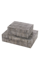 Boîte décorative en bois gris | Eichholtz Lucille S | Meubleluxe.fr