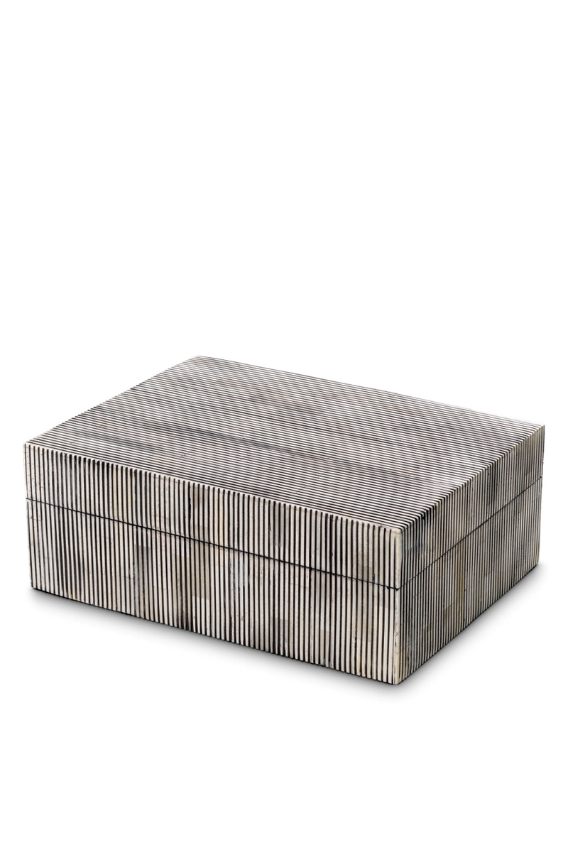 Boîte décorative en bois gris | Eichholtz Lucille S | Meubleluxe.fr