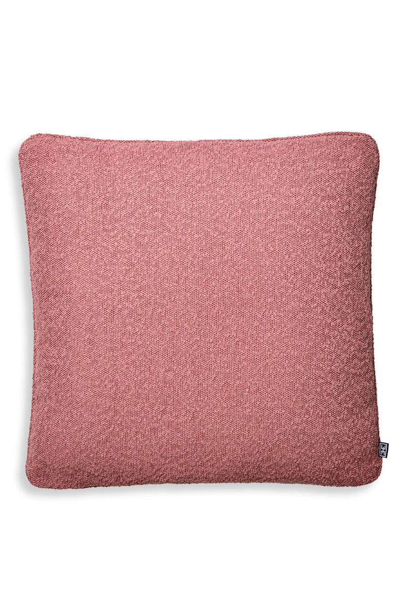 Coussin carré bouclé rose | Eichholtz Bouclé L | Meubleluxe.fr