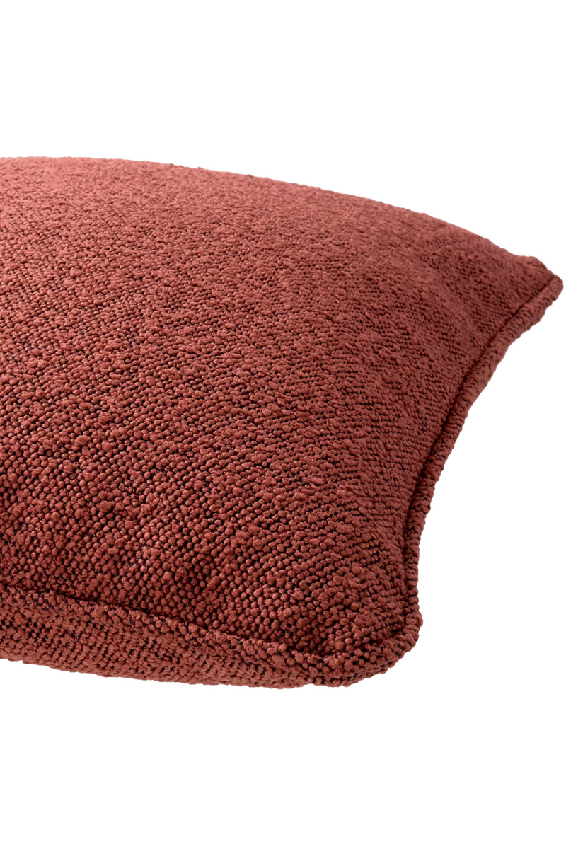 Coussin carré bouclé rouge | Eichholtz Bouclé L | Meubleluxe.fr