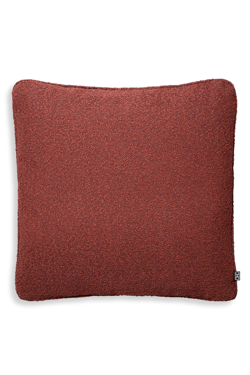 Coussin carré bouclé rouge | Eichholtz Bouclé L | Meubleluxe.fr