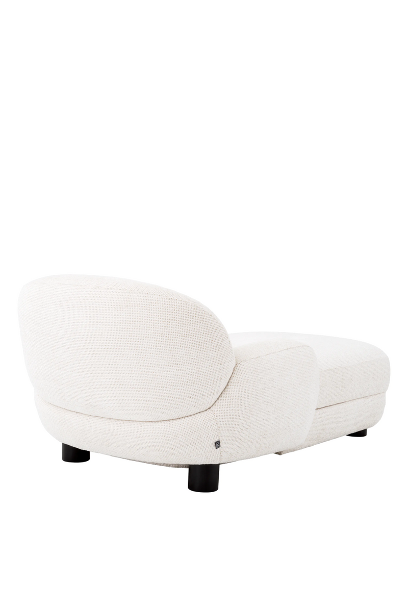 Fauteuil long en Lyssa blanc cassé | Eichholtz Udine | Meubleluxe.fr