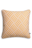 Coussin décoratif quadrillé jaune | Eichholtz Sonel L | Meubleluxe.fr