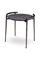 Table d'appoint en marbre gris | Eichholtz Arca | Meubleluxe.fr