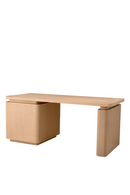 Bureau en chêne naturel et bronze | Eichholtz Modesto | Meubleluxe.fr