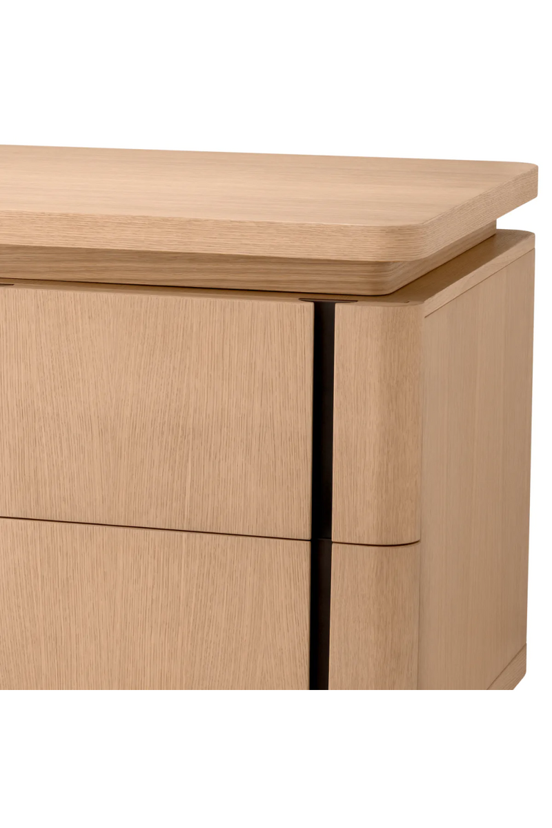 Bureau en chêne naturel et bronze | Eichholtz Modesto | Meubleluxe.fr