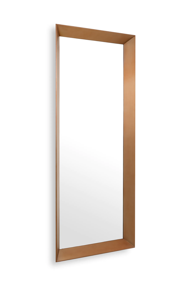 Miroir rectangulaire en laiton brossé | Eichholtz Othello | Meubleluxe.fr