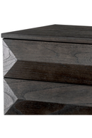 Table de chevet en chêne moka et laiton brossé | Eichholtz Denver | Meubleluxe.fr