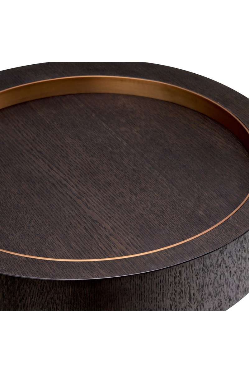 Table d'appoint ronde en chêne | Eichholtz Otus | Meubleluxe.fr