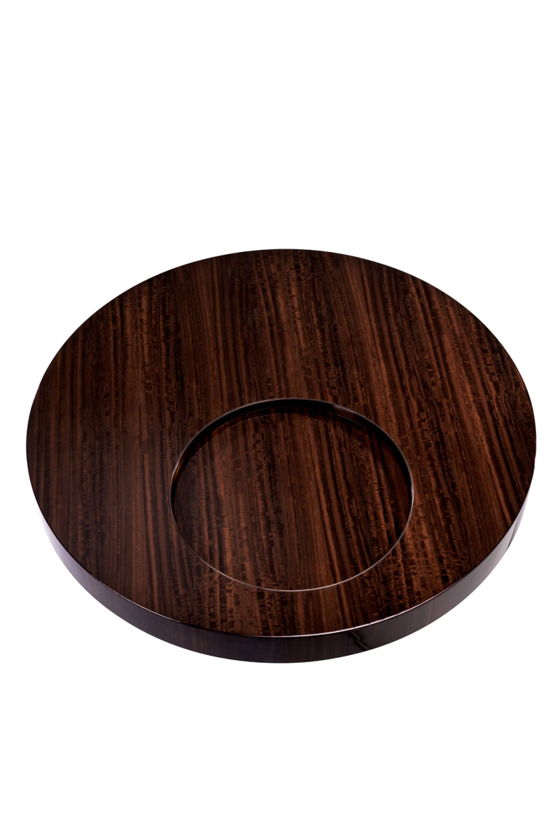 Table basse ronde en eucalyptus | Eichholtz Otus | Meubleluxe.fr