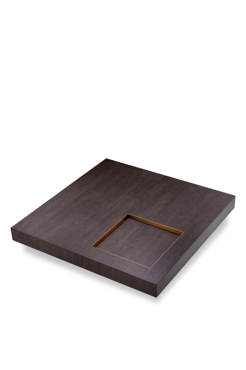 Table basse carrée en chêne | Eichholtz Otus | Meubleluxe.fr