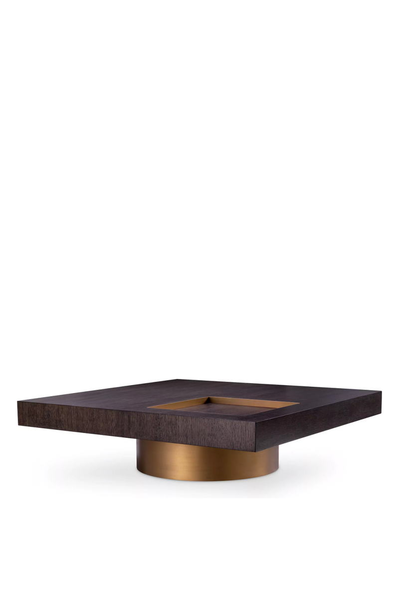 Table basse carrée en chêne | Eichholtz Otus | Meubleluxe.fr