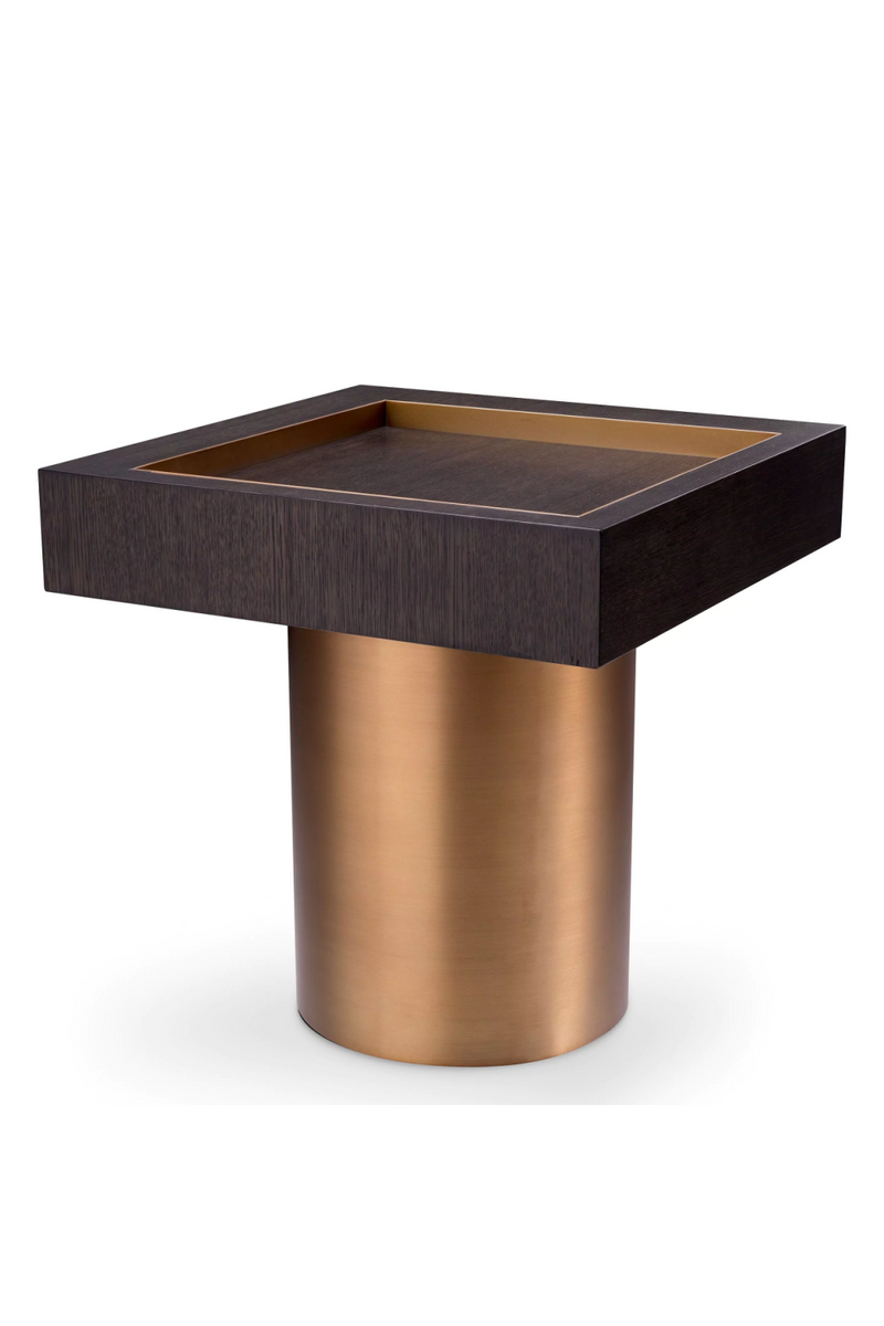 Table d'appoint carré en chêne | Eichholtz Otus | Meubleluxe.fr