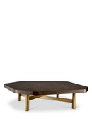 Table basse en bois d'érable brillant et laiton brossé | Eichholtz Oracle | Meubleluxe.fr