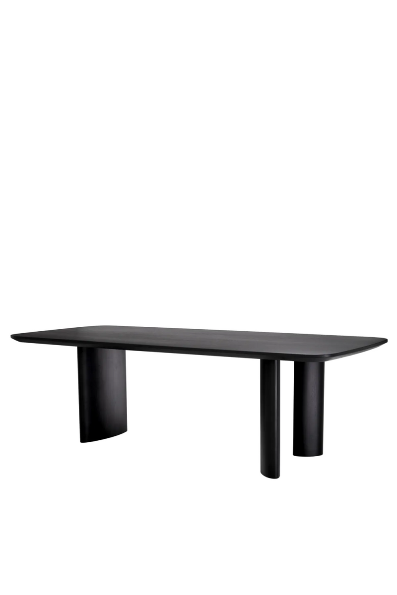 Table de salle à manger en bois noir | Eichholtz Harmonie S | Meubleluxe.fr