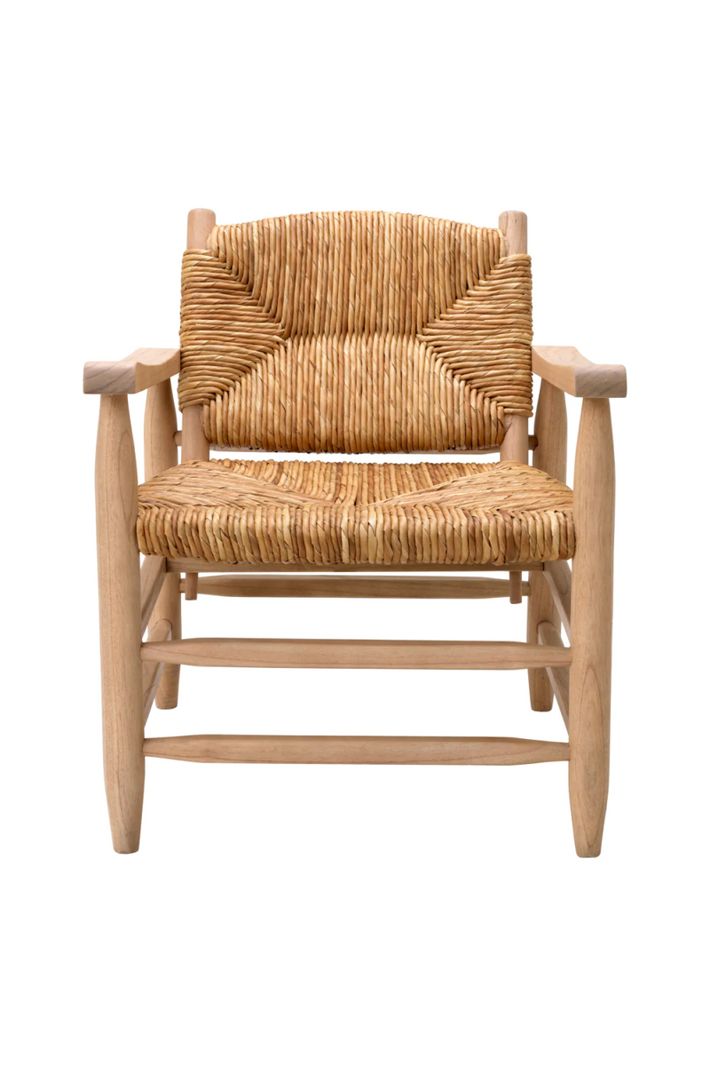 Fauteuil en bois clair et jonc de mer | Eichholtz Elliott | Meubleluxe.fr