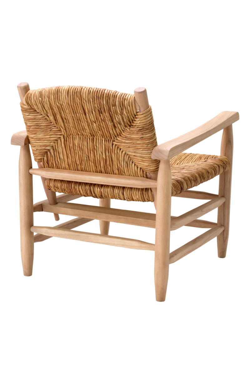 Fauteuil en bois clair et jonc de mer | Eichholtz Elliott | Meubleluxe.fr