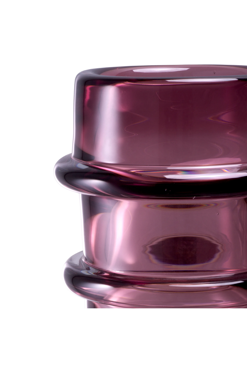 Vase en verre soufflé rose | Eichholtz Bloom | Meubleluxe.fr