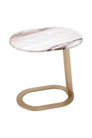 Table d'appoint en laiton brossé et marbre | Eichholtz Oyo | Meubleluxe.fr