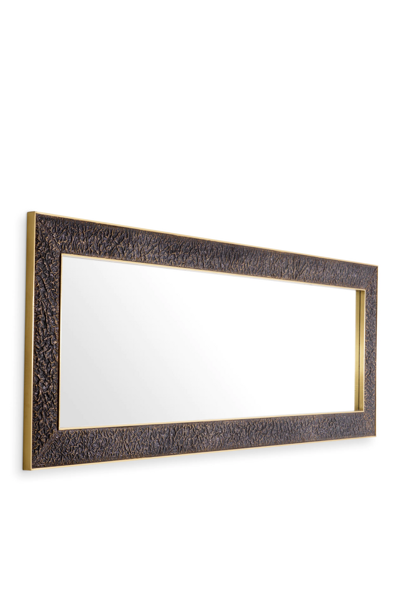 Miroir rectangulaire en bronze et laiton vieilli | Eichholtz Risto | Meubleluxe.fr