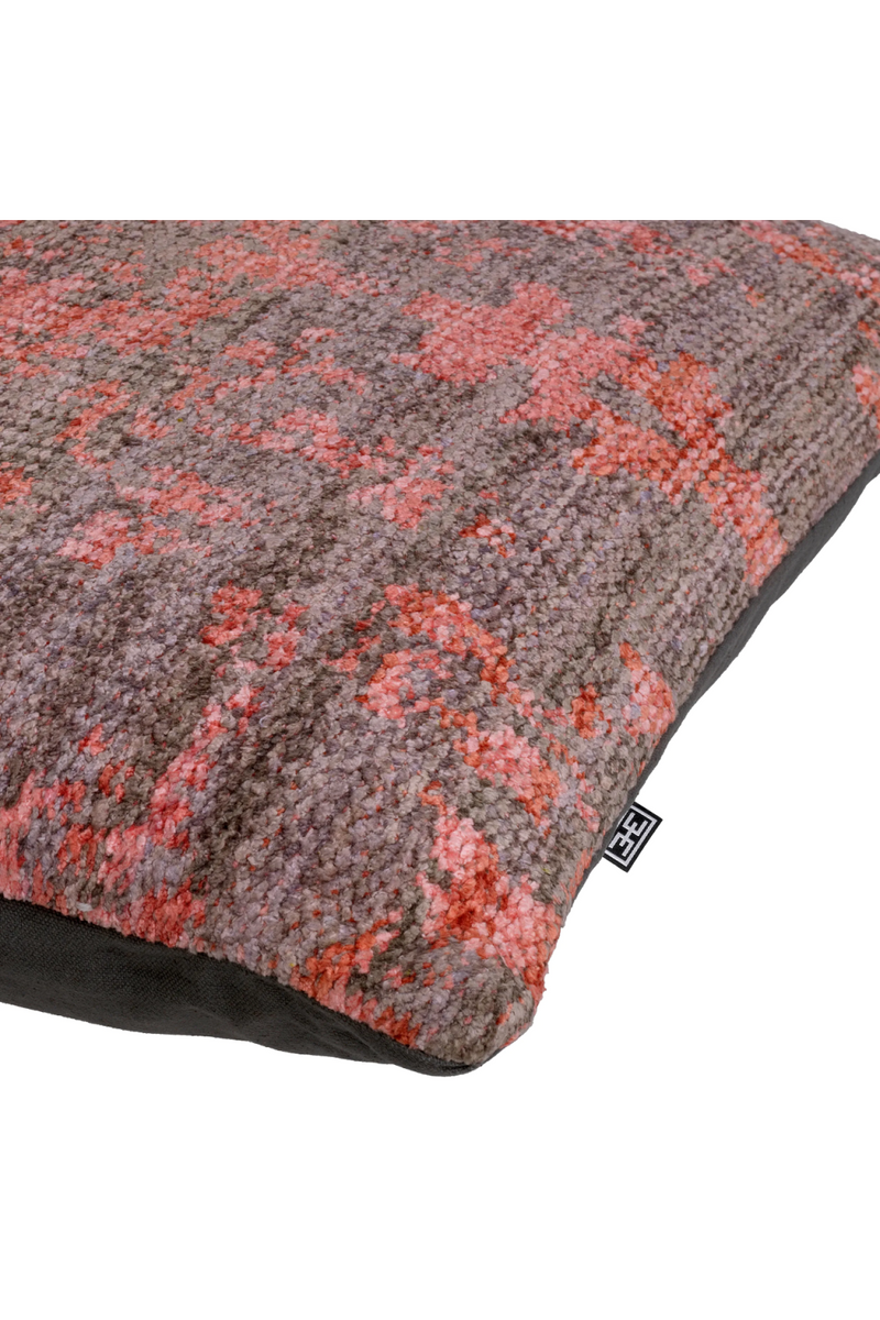 Coussin décoratif à motifs gris et rose | Eichholtz Serene | Meubleluxe.fr