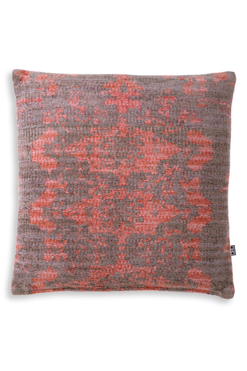 Coussin décoratif à motifs gris et rose | Eichholtz Serene | Meubleluxe.fr