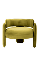 Fauteuil en velours vert | Eichholtz Chaplin | Meubleluxe.fr